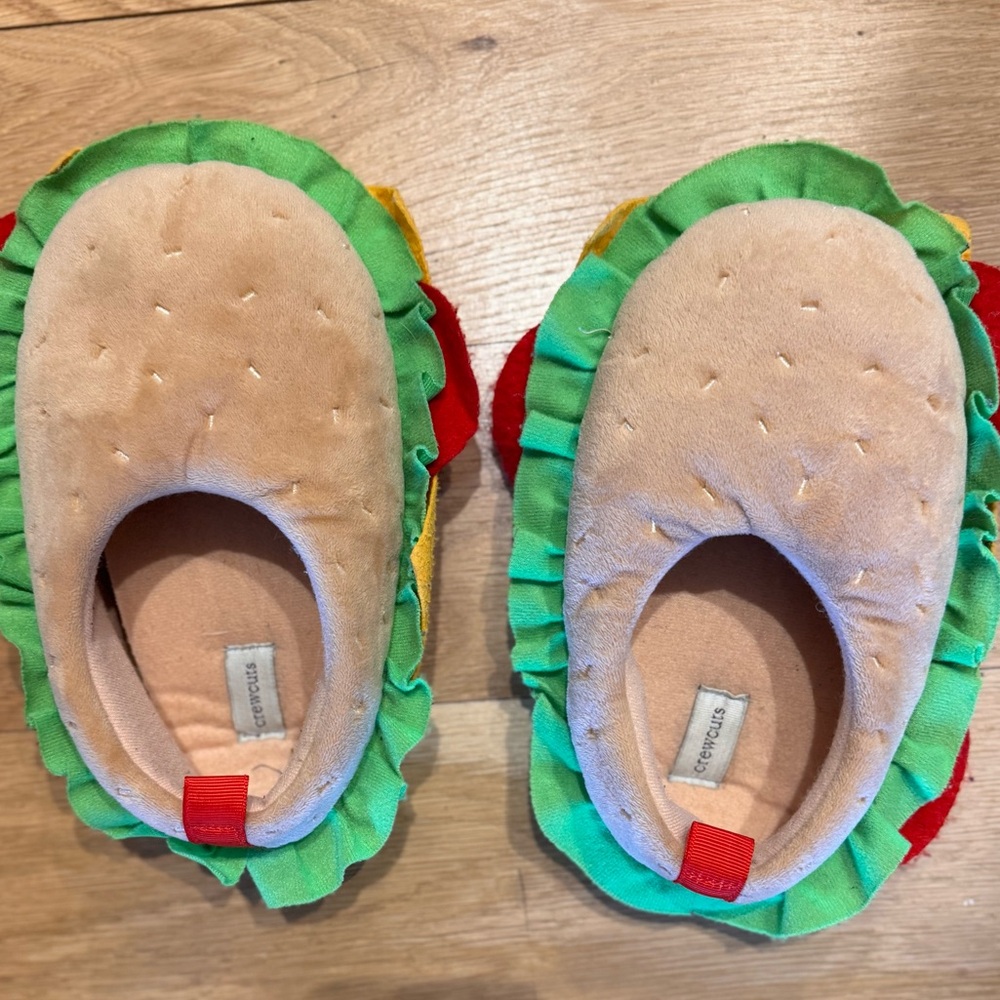 J Crew Crewcuts Unisex‎ Hamburger Slippers